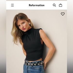 Reformation light knit top